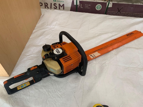 Stihl HS80 Gas powered hedge brush trimmer works great from Polk County Conservation