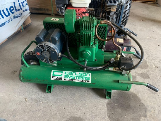 Carlson Systems portable electric powered Air compressor from Polk county conservation working unit