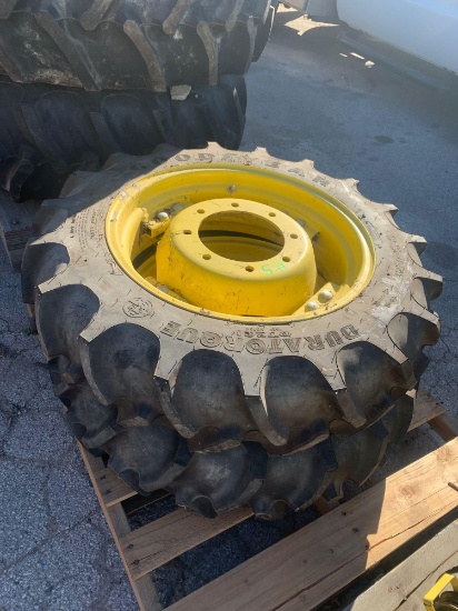 2x-Goodyear 9.5?24 inch Tires and rims for a John Deere tractor brand new tires
