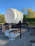 2015 900 gallon tank with pump and stand that was used for Brine on the roads like new