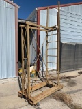 Airplane Service stand on casters with forklift attachment unit