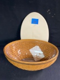 Oval Basket Bowl + Protector with Lid