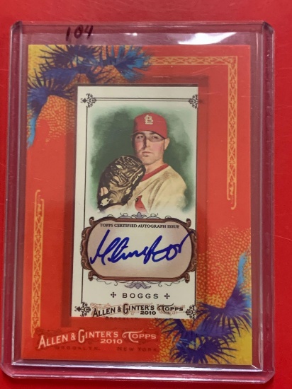 2010 tops Mitchell Boggs autographed baseball card