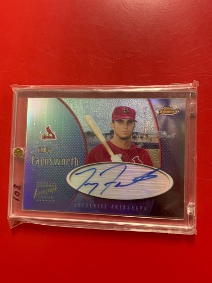2001 Topps Troy Farnsworth autographed baseball card