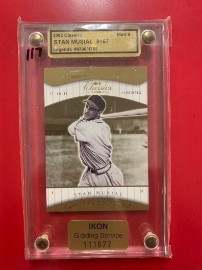 2002 Classics Stan Musial graded Mint 9