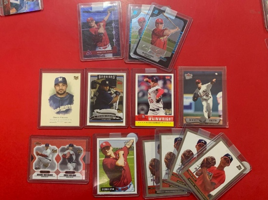 Adam Wainwright Brendan Ryan Prince Fielder baseball cards