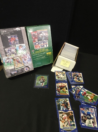 1990 Score ,1991 Fleer Football cards unopened
