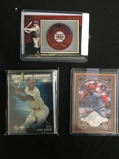2010 Topps Babe Ruth World Series Conmmemorative Patch Card