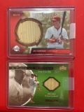 Jim Edmonds and Rick ankiel Game used bat baseball cards