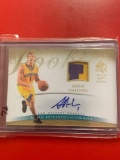 2008 upper deck Adam Haluska game worn jersey and autograph