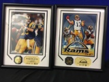 St Louis Rams photography and 24KT gold overlay medallion
