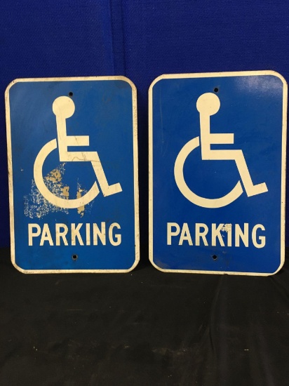 Handicap parking signs