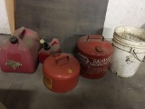 Galvanized gasoline can