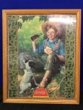 Norman Rockwell Coca Cola puzzle frame