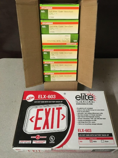 Elite Lighting Exit sign