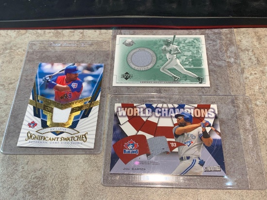 Joe Carter jersey cards