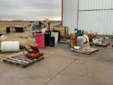 Scrap contents outside of king air building-Including Airplane Items, Cement Roller, no vehicles