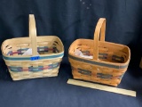 One stained, one unstained 91 Easter Baskets 2 x $