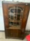 Antique cabinet with glass and storage doors below really cool piece