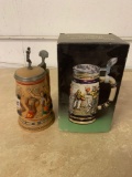 Avon Basketball and Football Steins NEAT