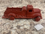 Cast iron red firetruck unbranded