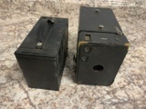 Antique box cameras