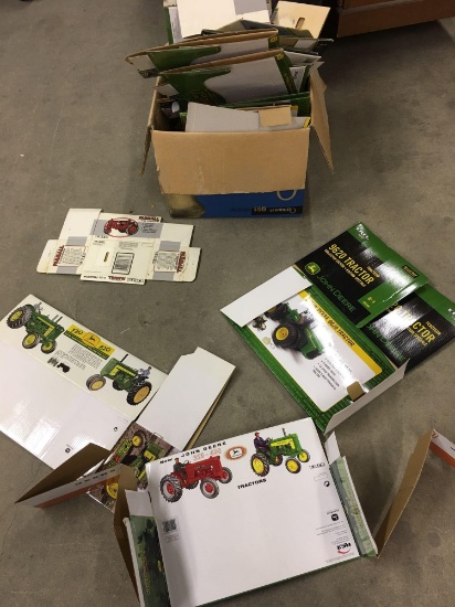 John Deere toy tractors toys Empty boxes