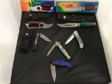 Hunting knife and folding knife