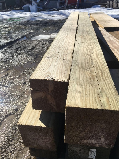 Wood Treated 8? X6?X6? 4 pieces