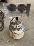 Propane heater with tank