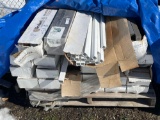 Pallet full of decking balusters Trex decking plastic white packs plus