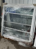 New Double Hung new construction window with frosted bottom window 47.5x47.5