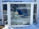 New double hung side windows with picture window bow window 92.25 x59