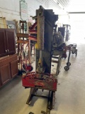 Hydraulic pipe bender with opening bars working unit