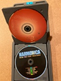 Hard plastic case of CDs