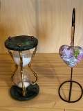 Hour Glass and Heart