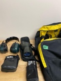 Binoculars, Scope, Ear Protection, Bag