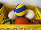 Crate of Sports balls