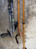 Two pair of retractable walking sticks