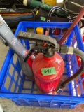 Fire extinguisher, Black & Decker vac, fan cleaner