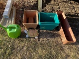 Deck Boxes and Watering Can