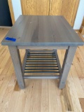 Gray Stained Side Table