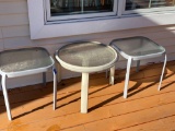 3 Patio Side Tables
