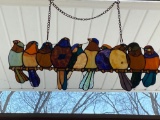 Stained Glass Bird Hanger
