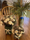 Vase and Dried Arrangements