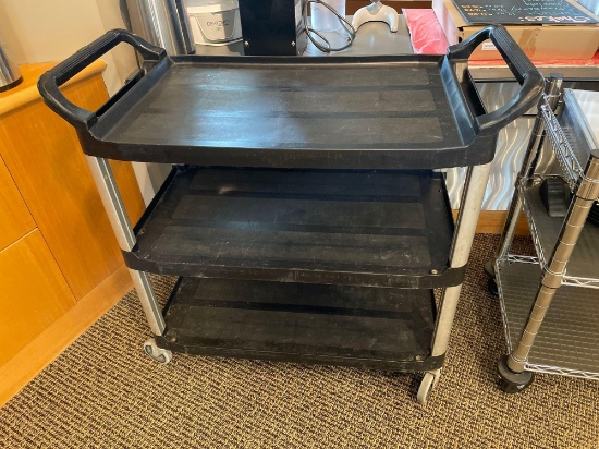 Rubbermaid cart on wheels