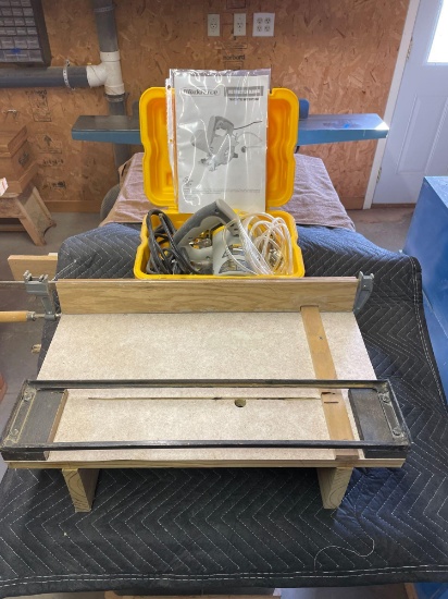 Workforce wet dry tile saw with homemade tile saw table