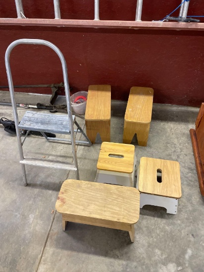 Homemade benches step stools