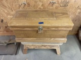 Replica antique tool box with antique tools