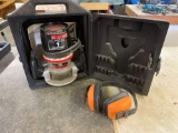 Craftsman 1 horsepower router with ear protection